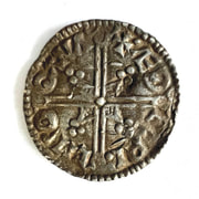 Aethelred II (978-1016), Long Cross Penny, Rochester Mint​. Moneyer Goldwine rev.