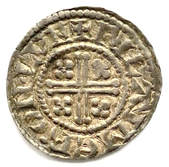 Henry II ​Short Cross penny ​London mint, class 1a5 rev.